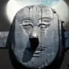 black wooden carving