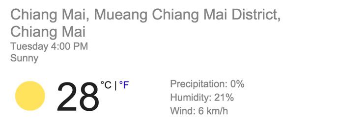 chiang mai weather