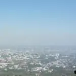 doi suthep temple viewpoint overlooking chiang mai city