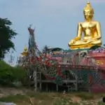 golden buddha statue in chiang rai