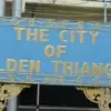 the city of golden triangle sign