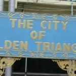 the city of golden triangle sign