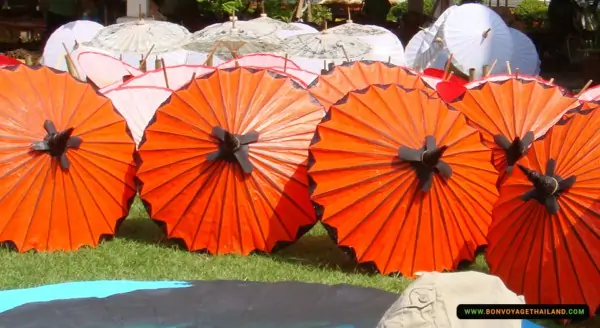 variety of umbrellas at bo sang, the famous umbrella village