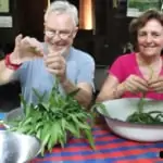 couple preparing vegetable
