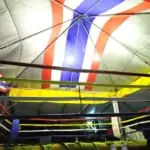 boxing ring with thai flag