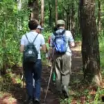 group of people trekking on pha dok siew nature trail