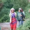 hill tribe women walking