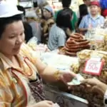 local vendor selling local snacks