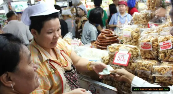 local vendor selling local snacks