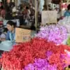 local orchid flowers stall at warorot market