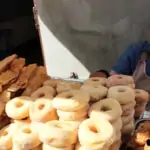 local snack stall at warorot market