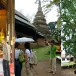 various views of wat chedi luang