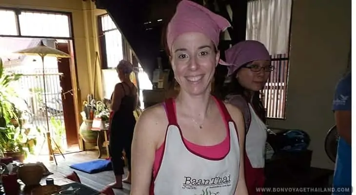 young woman preparing to learn authentic thai cooking