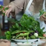 learning about tropical herbs and vegetables at khum lanna