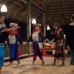 traditional dance at lisu lodge