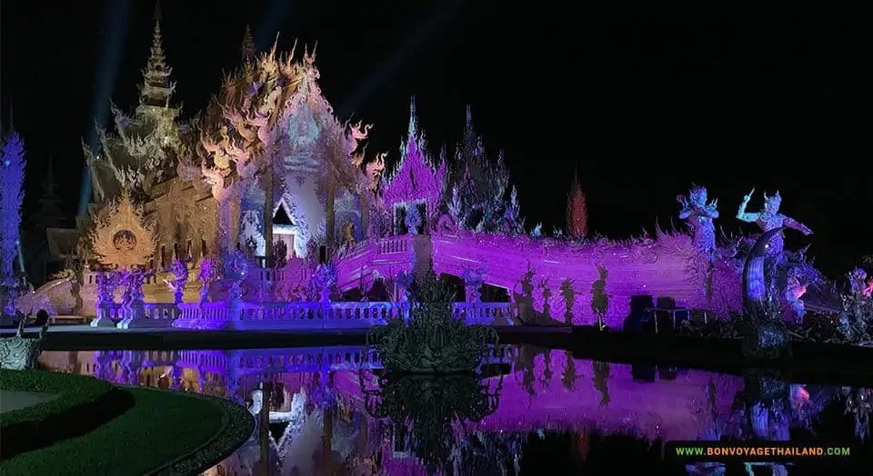 white temple light festival