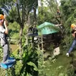 Mae Wang Zipline People in the air