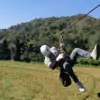 Man doing Zipline