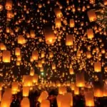 Thousand of Lanterns in the sky