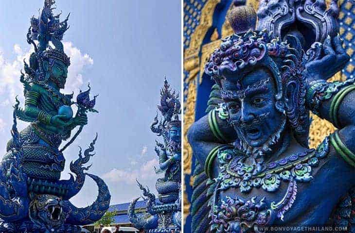 Blue Temple Statue