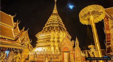 Tmple Doi Suthep le Soir