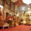Monk praying - Doi Suthep at Night