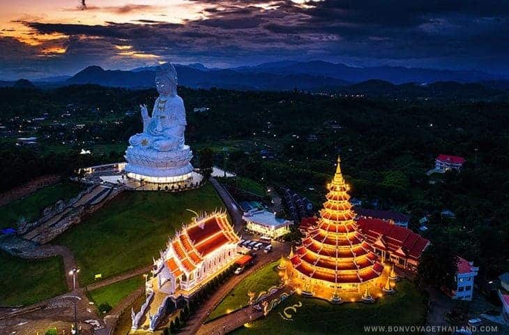 Wat Huay Pla Kang at Night