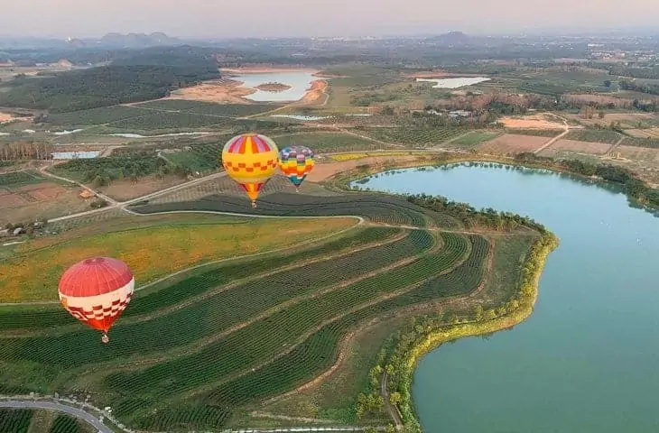 montgolfières au Parc Singha