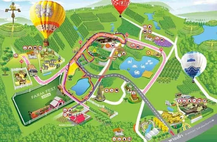 Carte du Singha Parc