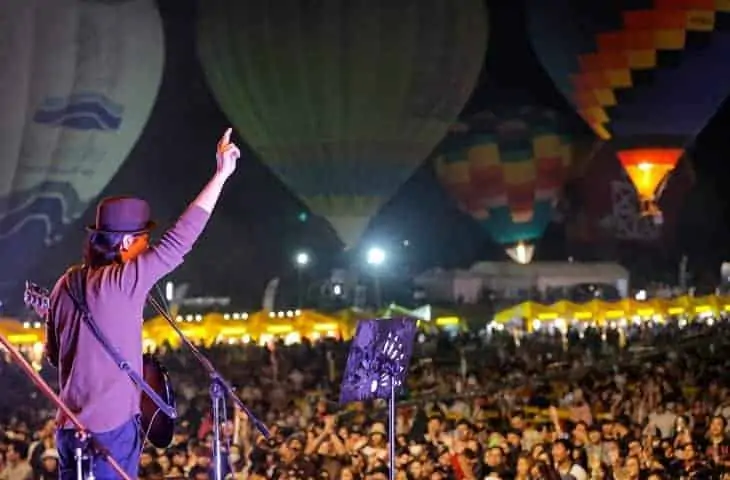 Concert de musique du parc Singha à Chiang Rai