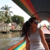 Bangkok Canal Tour Girl on Boat