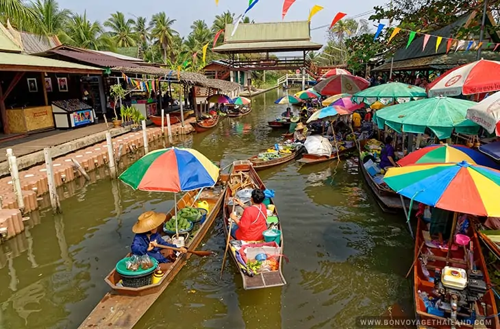 Marché flottant de Tha Kha