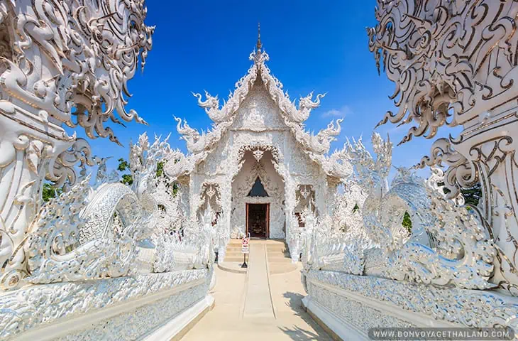 wat rong khun entrance door